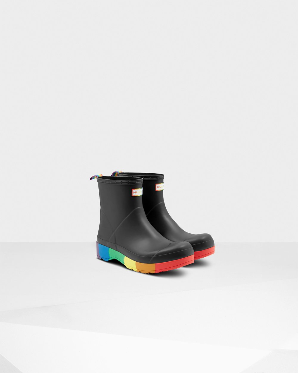 Men Hunter Original Pride Heeled Rain | Play Boots Black | NZ-39708-BFJL